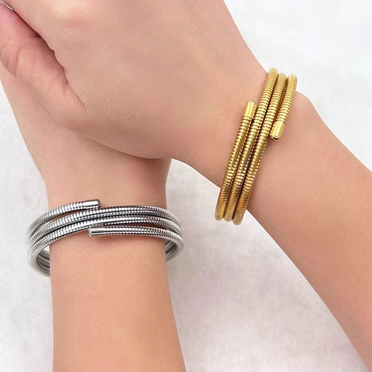 Premium Metal Wrap Bracelet Necklace