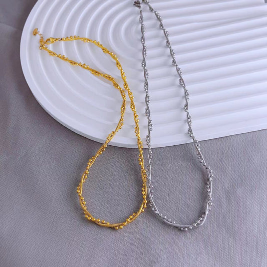 High-Grade Metal Ball Wrapped Necklace